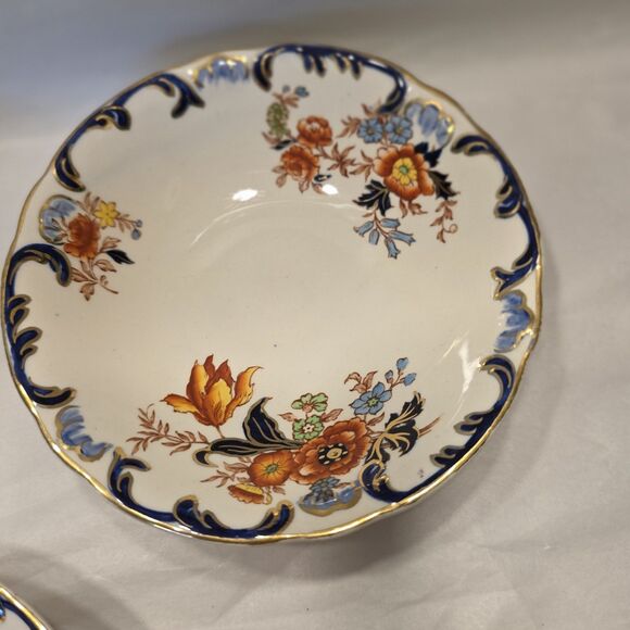 Antique (1896-1920) John Maddock & Sons Royal Ivory Gladstone 6 Berry Bowls - Picture 6 of 16